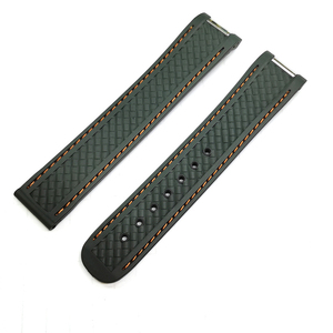 Nouveau bracelet de montre 20mm à extrémité incurvée en caoutchouc de silicone avec métal pour bracelet Ome ga Sea <span class=keywords><strong>master</strong></span> 300 AQUA <span class=keywords><strong>TERRA</strong></span> AT150 8900 Tools - Product Image 6