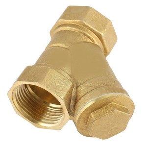 ตัวกรองน้ำแบบ Y ชนิดทองเหลืองขนาด 3/4 นิ้ว ยี่ห้อ C-Way พร้อมข้อต่อเกลียว BSP/NPT สำหรับกรองน้ำในท่อ - Product Image 4