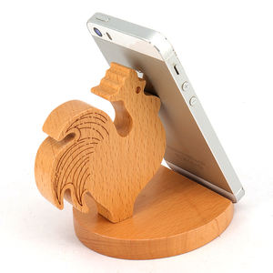 Support de téléphone en bois de hêtre en forme d'animal fait à la main, très vendu, pour la décoration de la maison, artisanat en bois délicat - Product Image 1