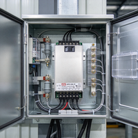 Modul Catu Daya AC DC Universal Tipe Tertutup Meanwell HRPG-450-15 15V 30A yang Dapat Disesuaikan