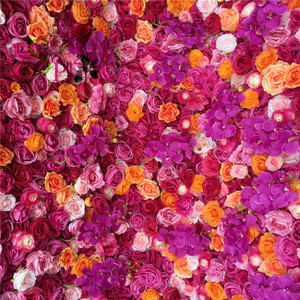 SPR 1.2*2.4M(4 * 8ft)/pc décoration de mariage toile de fond soie fleur artificielle mur - Product Image 3