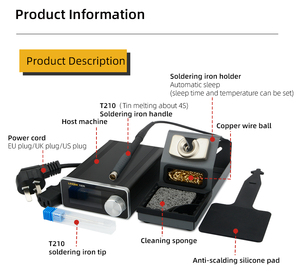 K7 Rapidamente Aquecimento Estação De Ferro De Solda C210 Temperatura Ajustável Precisão Estação De Retrabalho De Solda Com Display LED - Product Image 2