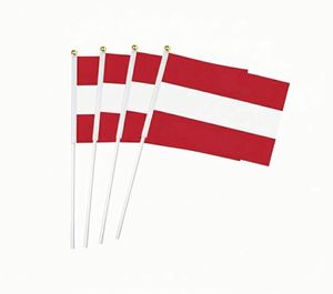 Bandera de mano de poliéster con logo impreso digitalmente, venta al por mayor de fábrica, proveedor principal - Product Image 2