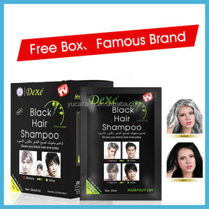 Shampoo colorant capillaire DEXE noir et brun foncé arabe, transforme les cheveux gris et blancs en noir en seulement 5 minutes, pour hommes et femmes, utilisation à domicile - Product Image 6