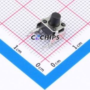 GT-TC101A-H070-L1 Tactile Switch Through hole,6x7.5mm Switch Single Pole Single Throw Round Button 1.6N Right Angle Insert - Product Image 1