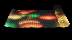 Indoor Transparent Flexible LED Display <b>Screens</b> <b>Wall</b> Glass Window Advertising Transparent Film LED Video Mesh LED Display P8 - Product Image 3