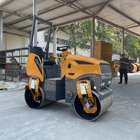 Compacteur vibrant hydraulique à double tambour de 0,3 à 3 tonnes, pour le compactage du sol, avec roulement, et rouleau compresseur routier compétitif