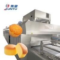 Gâteau au fromage décontracté petit déjeuner pain gâteau faisant la machine tasse gâteau faire Machine ligne de production de gâteau au jaune d'oeuf