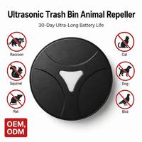Contenedor de Basura Ultrasónico OEM con Repelente de Animales, Recargable, con 30 Días de Batería para Mapaches y Posones en Exteriores