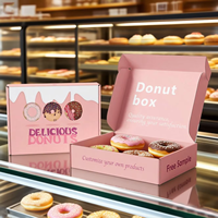 Luxuriöse Umweltfreundliche Papier-Bäckerei-Kuchenbox Individuell Bedruckte Donut-Box aus Recyclingmaterialien für Kekse Gebäck Lebensmittel Geschenkverpackung