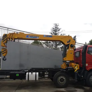 Çin xuzhou yapılan xcm g SQS250 25 tm 10 ton teleskopik bomlu 6x6 kamyona monte vinç satılık