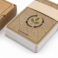Jeu de cartes personnalisées écologiques de style allemand, jeu de poker imprimé pour la promotion de la marque lors des foires commerciales