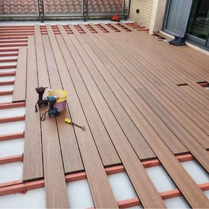 Thiết kế hiện đại ngoài trời decking <span class=keywords><strong>WPC</strong></span> sàn thiết kế 3D dập nổi chống trượt hạt gỗ bề mặt mịn chải Vật liệu ipe - Product Image 6