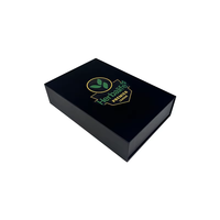 Personnaliser Grande Boîte de Papier d'Expédition en Carton de Cadeau de Luxe à Fermeture Magnétique Pliable Noire pour Emballage de Vêtements Vêtements T-Shirt