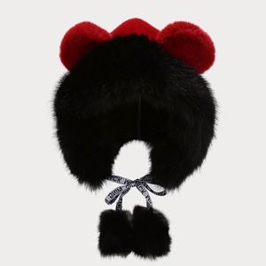 New Stylish Rabbit Ears Winter <b>Hat</b> Hot Selling Cute Fashion Fur Fur Trapper <b>Hat</b> - Product Image 5