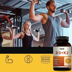 วิตามินดี3 คี2 แบบซอฟต์เจล 5000IU วัตถุดิบวีแกน ช่วยเสริมการดูดซึมแคลเซียม เสริมสร้างกระดูกและสุขภาพหัวใจ - Product Image 2