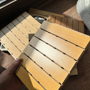 Absorbeurs acoustiques en <span class=keywords><strong>laine</strong></span> <span class=keywords><strong>de</strong></span> <span class=keywords><strong>bois</strong></span> perforée, indice NRC élevé pour les studios et les bureaux - Product Image 5