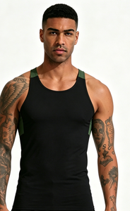 Canotta Sportiva da <span class=keywords><strong>Uomo</strong></span> Casual, Traspirante, ad Asciugatura Rapida, Senza Cuciture |   Rete ad Alta Elasticità |   Schienale Tagliato al Laser |   Palestra per Corsa e Fitness - Product Image 6