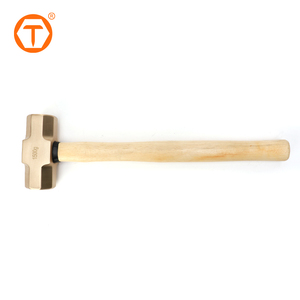 SINOTOOLS 알루미늄 청동 비 스파크 나무 손잡이 비 스파클링 도구 슬레지 해머 - Product Image 2