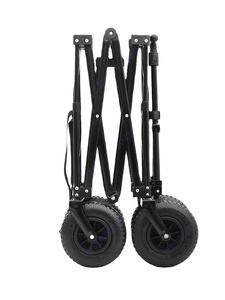 Chariot pliable tout-terrain avec roues, facile à ranger, léger, portable, pour le camping, les voyages, le jardin, l'aménagement paysager - Product Image 4