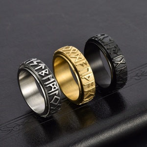 Anillos Ajustables de Acero Inoxidable con Piedras Naturales para Aliviar la Ansiedad, para Hombres y Mujeres, para Regalo de Boda, Compromiso o Fiesta - Product Image 4