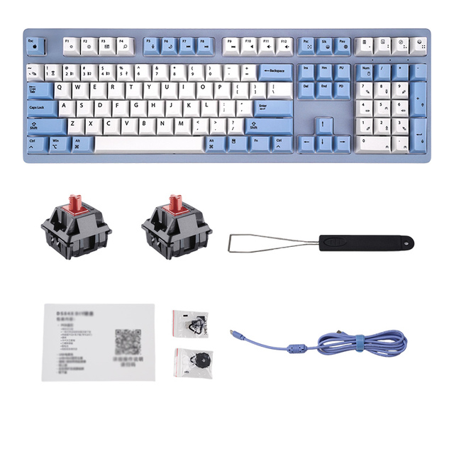 Factory OEM Stock 108 Keys Wireless Mechanical Keyboard Hot Swappable Programmable Gaming Keyboard for Computer Laptop