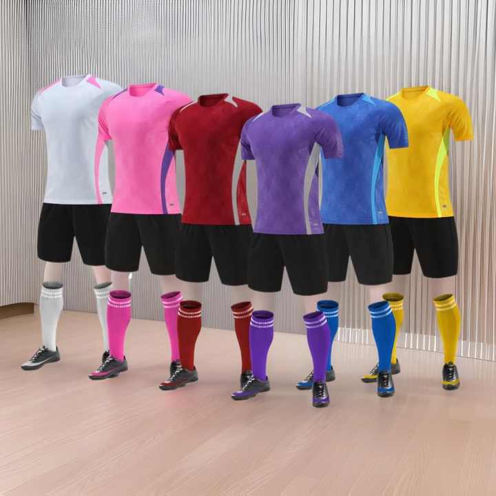 2025 New Style Men's Women's Adult Children's Football Team Suit Automated Cutting Campus Training Competition Clothes Name
