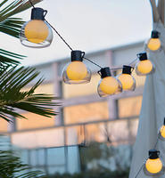 Guirlande lumineuse LED solaire pour camping en plein air, ambiance lumineuse, globe, IP44 étanche, ampoules féériques pour la décoration de tente de canopée