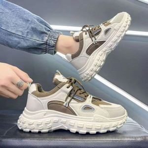 Zapatillas Deportivas de Malla de Alta Calidad para Hombre, con Cordones, Punta Redonda, Transpirables, Estilo Casual, Suela Gruesa, para Todas las Temporadas - Product Image 5