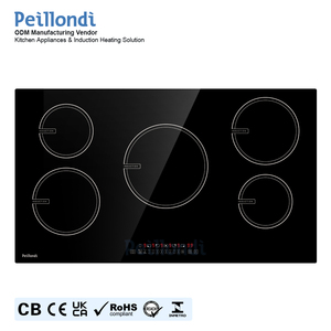Placa de Cocina Eléctrica de 90 cm con Certificado CE, Control Táctil, 8500 W, 5 Quemadores, para el Hogar, Placa de Inducción Integrada <span class=keywords><strong>Invisible</strong></span> - Product Image 1