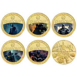 Personaliza 5 Monedas de Metal con Temática de Películas Americanas, Bañadas en Oro de 24K, para Coleccionar y Regalar - Product Image 1