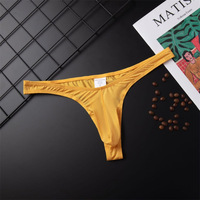 Culotte string homme respirante taille basse style éléphant sexy pour le commerce extérieur, grande taille avec poche U