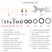 Pompe à piston pneumatique PCP neuve 4S 4 étapes, remplissage plus rapide, 4500Psi/30Mpa, filtre à huile et à humidité, paintball, plongée sous-marine, OEM, acier inoxydable