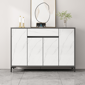 Scarpiera Moderna di Lusso in Lega di Alluminio con Protezione Solare Impermeabile per Esterni, Scarpiera <span class=keywords><strong>da</strong></span> Ingresso per Balcone con <span class=keywords><strong>Anta</strong></span> a Nido d'Ape - Product Image 6