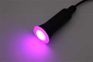 Lumière LED sous-marine 1,5 pouce IP68 Haute efficacité énergétique 12ACV 18W Lentille ronde Changement de couleur Programmable pour piscines - Product Image 2