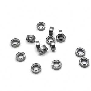 Rodamiento de Precisión de Una Hilera de 3/16 Pulgadas, Lubricado con Grasa P0/P6, Rodamiento en Miniatura R156ZZ R166ZZ, Tamaño 3/16"x5/16"x1/8", Cromado - Product Image 3