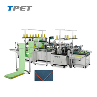Machine à coudre à quatre côtés pour serviettes en microfibre à automatisation intelligente, idéale pour les usines de serviettes en bambou et en fibres recyclées