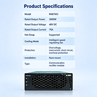 Module redresseur R4875G1 4000W 53.5V 75A, module d'alimentation AC/DC haute efficacité pour télécommunications