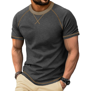 DOVEARK <span class=keywords><strong>Camisetas</strong></span> de Manga Corta para <span class=keywords><strong>Hombre</strong></span>, 180G, Cuello Redondo, Bloques de Color, Básicas, Informales, con Logotipo Personalizado, Venta al Por Mayor, Novedad 2026 - Product Image 2