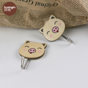 Móc Treo Tường Bằng Gỗ Hình Lợn Hoạt Hình Khăn HY-0718 - Product Image 4