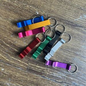 Wholesale <b>Mini</b> Metal Bottle Opener Keychain Portable Pocket Beer Bottle Opener Key Ring - Product Image 3
