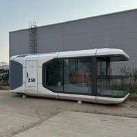 Maison capsule spatiale portable de luxe, maison préfabriquée mobile en conteneur, maison modulaire miniature prête à être expédiée