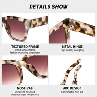 Lunettes de soleil classiques de haute qualité avec monture carrée en PC UV400, accessoires de plage pour hommes et femmes