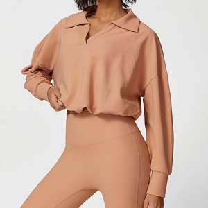 Cordón superior de secado rápido muy barato de gran tamaño ciclistas con cuello en V Cloud Sense Yoga tamaños personalizados <span class=keywords><strong>ropa</strong></span> para correr - Product Image 1