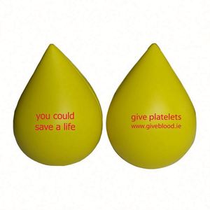 Custom Logo PU Anti-Stress Water <b>Drop</b> Stress <b>Ball</b> Promotional <b>Toy</b> - Product Image 2