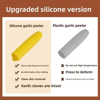 Gadget de cuisine facile à nettoyer, durable, en silicone de qualité alimentaire, éplucheur d'ail manuel et outils pour fruits et légumes, lavage à la main