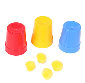 Vente directe en usine <span class=keywords><strong>de</strong></span> haute qualité, plusieurs tailles, trois tasses et balles, <span class=keywords><strong>tour</strong></span> magique, accessoires <span class=keywords><strong>de</strong></span> jeu, jouet pour la Promotion - Product Image 3
