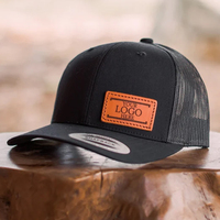 Venta flash Sombrero de camionero de granja de 5 paneles con parche bordado de animales de moda Gorra de malla Personalizar su logotipo Gorras de calidad superior