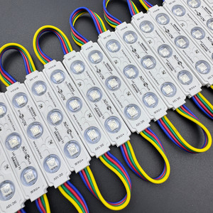 Trắng ép phun <span class=keywords><strong>LED</strong></span> <span class=keywords><strong>MODULE</strong></span> IP65 DC12V 24V 75*15 mét 0.72 wát/cái 3LED SMD <span class=keywords><strong>5050</strong></span> RGB <span class=keywords><strong>LED</strong></span> mô-đun đèn cho <span class=keywords><strong>LED</strong></span> Đăng biển quảng cáo - Product Image 3