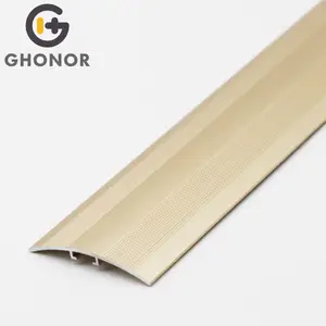 Aluminum Vinyl Gold Floor Cover Threshold Edging Transition Capping Strips for Floor Tile